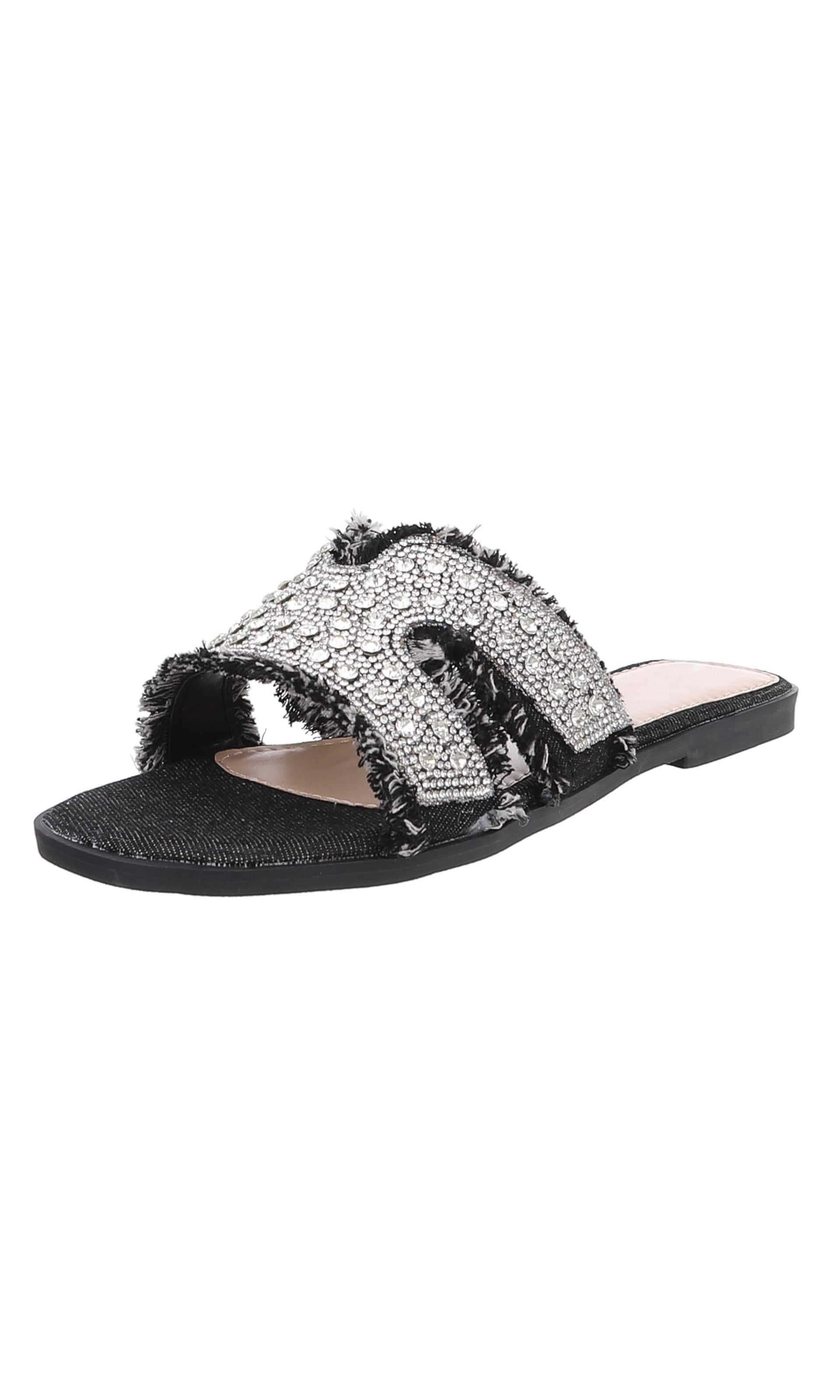 Ital-Design Mules in Black: front