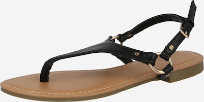 Flip-flops 'Stine' Hailys pe negru, Vizualizare produs