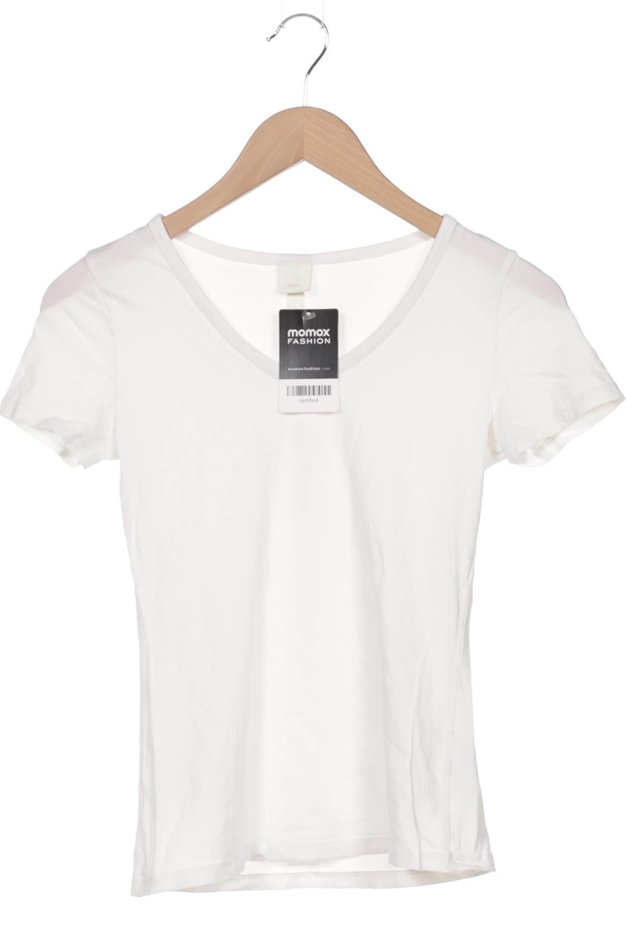 H&M T-Shirt S in Weiß: Vorderseite