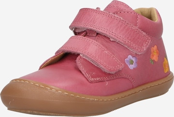 Däumling - Sapato de primeiros passos em rosa: frente