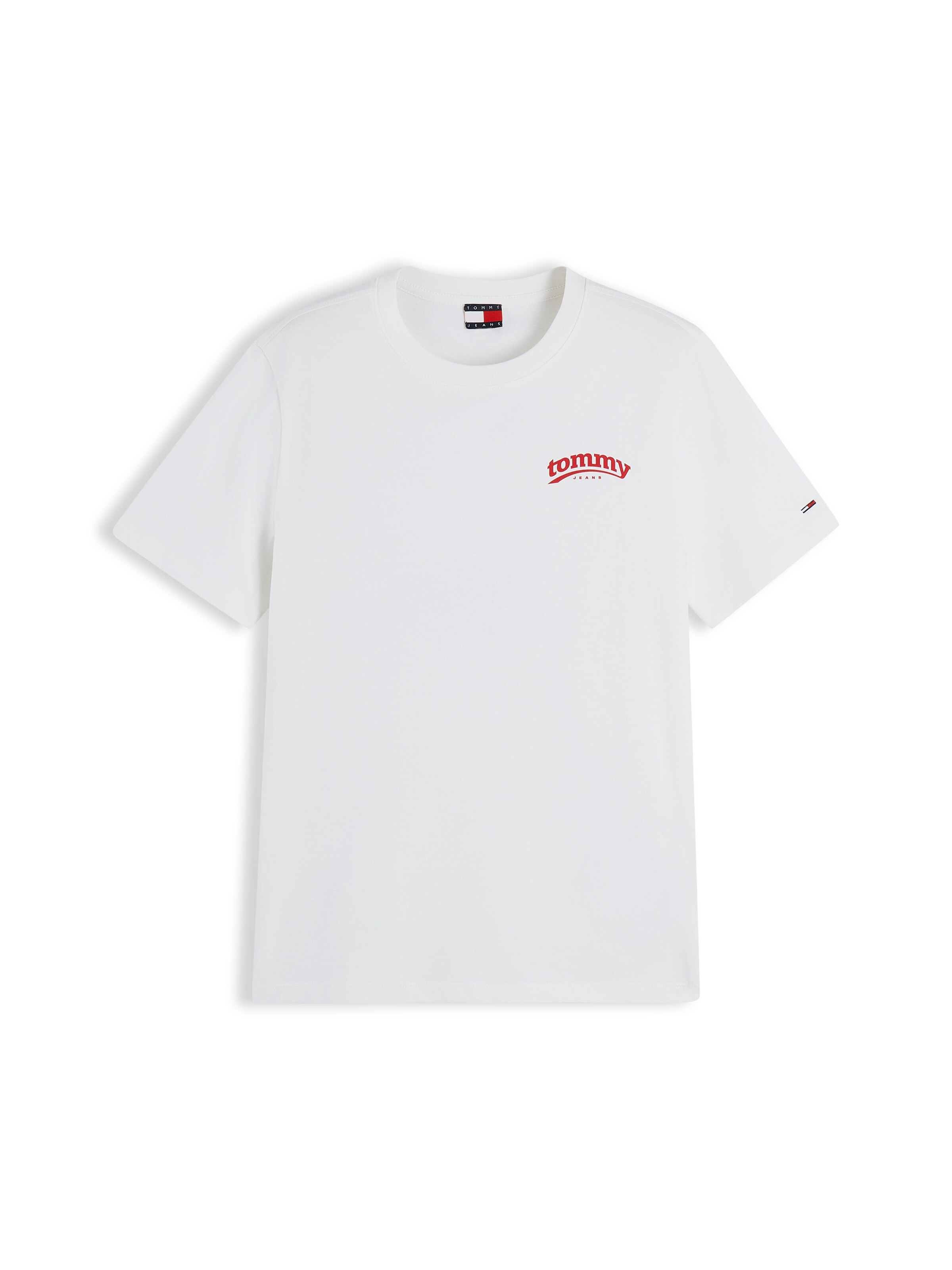Tricou de la Tommy Jeans pe alb: față