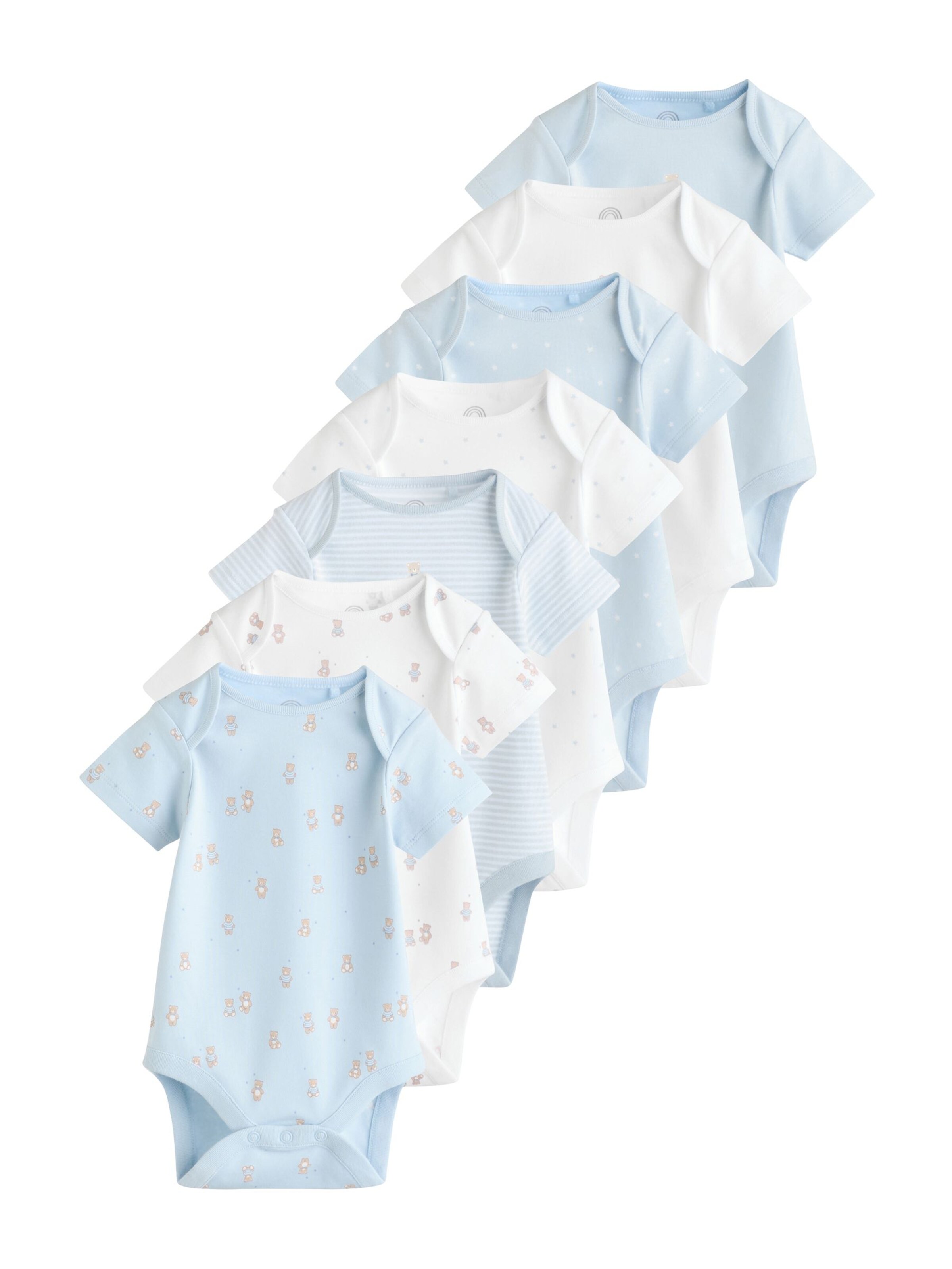 Next Ползунки/боди в Синий: спереди