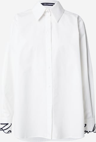 balta Karl Lagerfeld Palaidinė: priekis