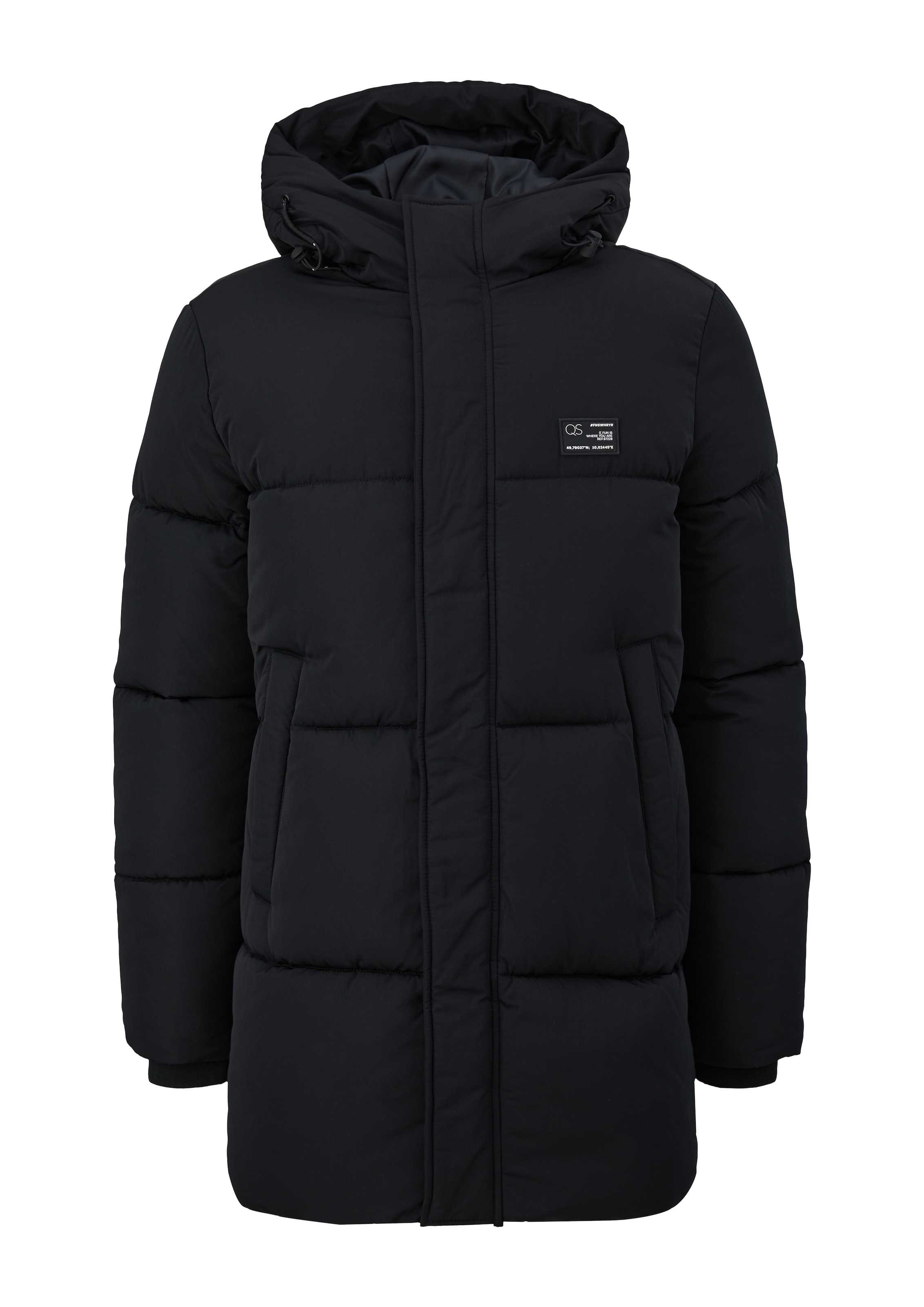 Manteau d’hiver QS en bleu : devant