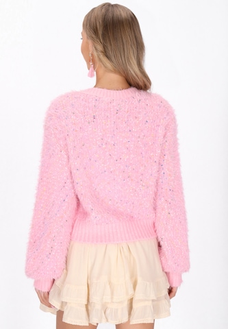 IZIA Gebreid vest in Roze