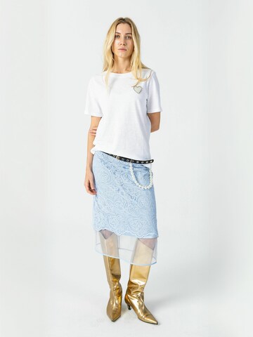 Coster Copenhagen Top ' Beaded ' in Wit