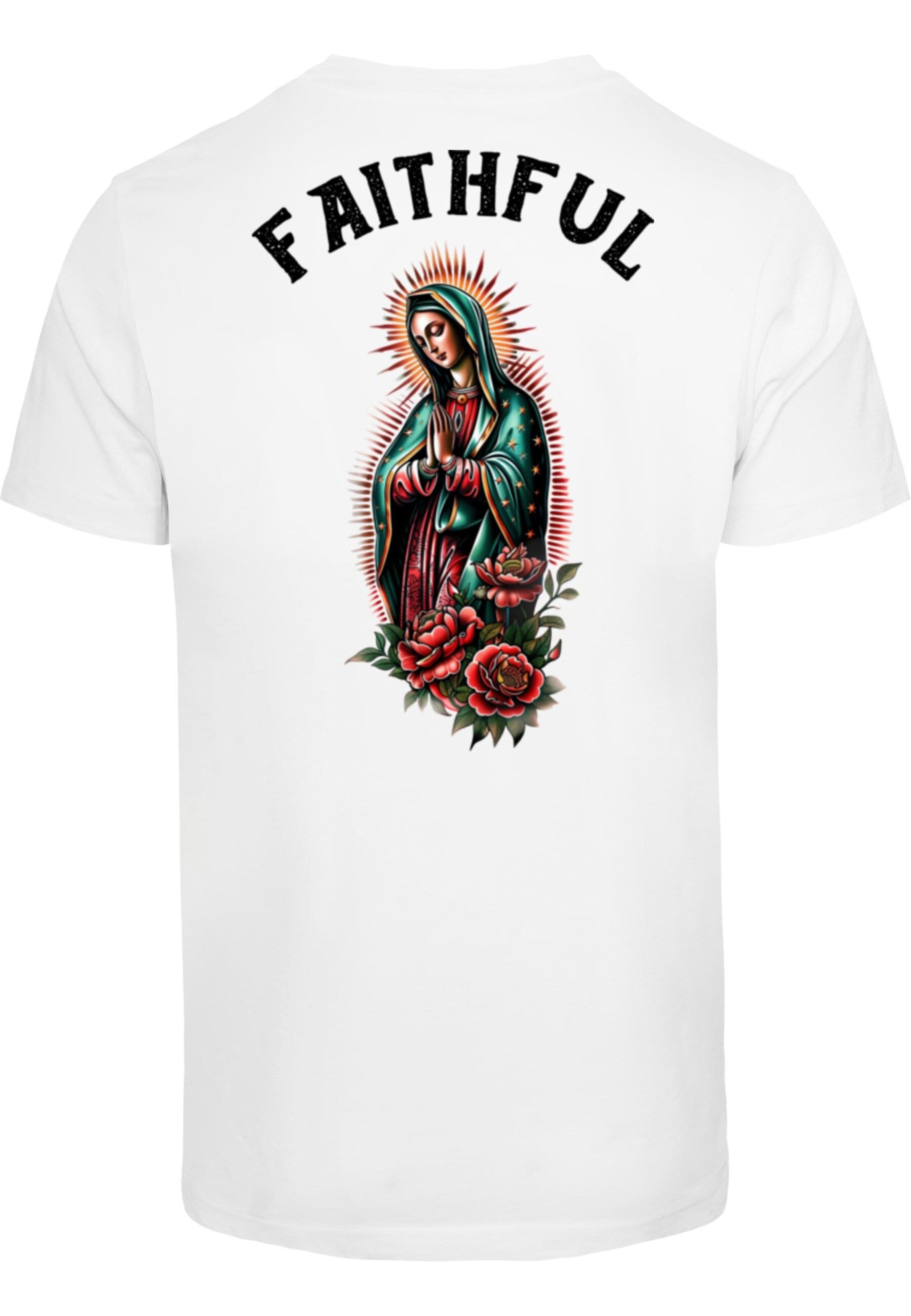 Maglietta 'Faithful' di Mister Tee in bianco