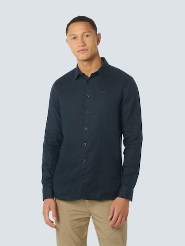 No Excess Regular fit Button Up Shirt in Blue: front
