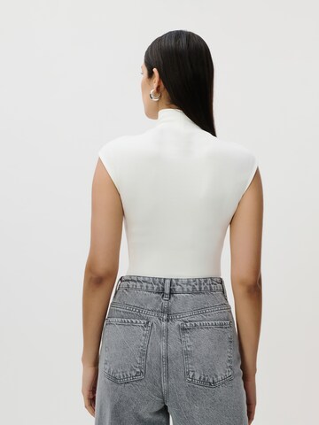 LeGer by Lena Gercke Боди-футболка 'Pearl' в Белый