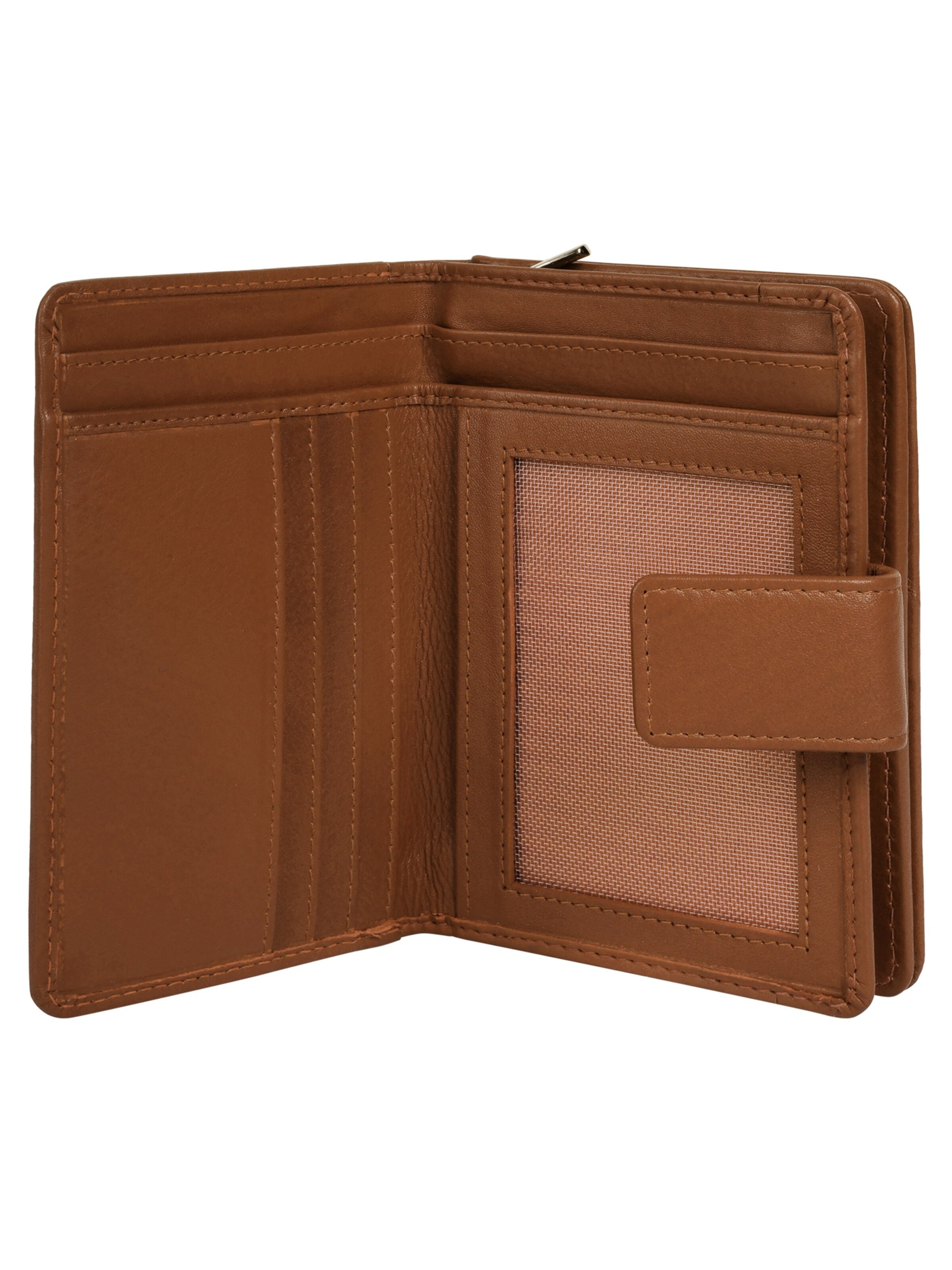 Szuna Wallet 'Szuna Geldbörse mit Reißverschluss' in Brown