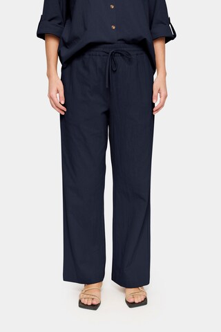 SAINT TROPEZ Regular Hose 'Zalinda ' in Blau: Vorderseite