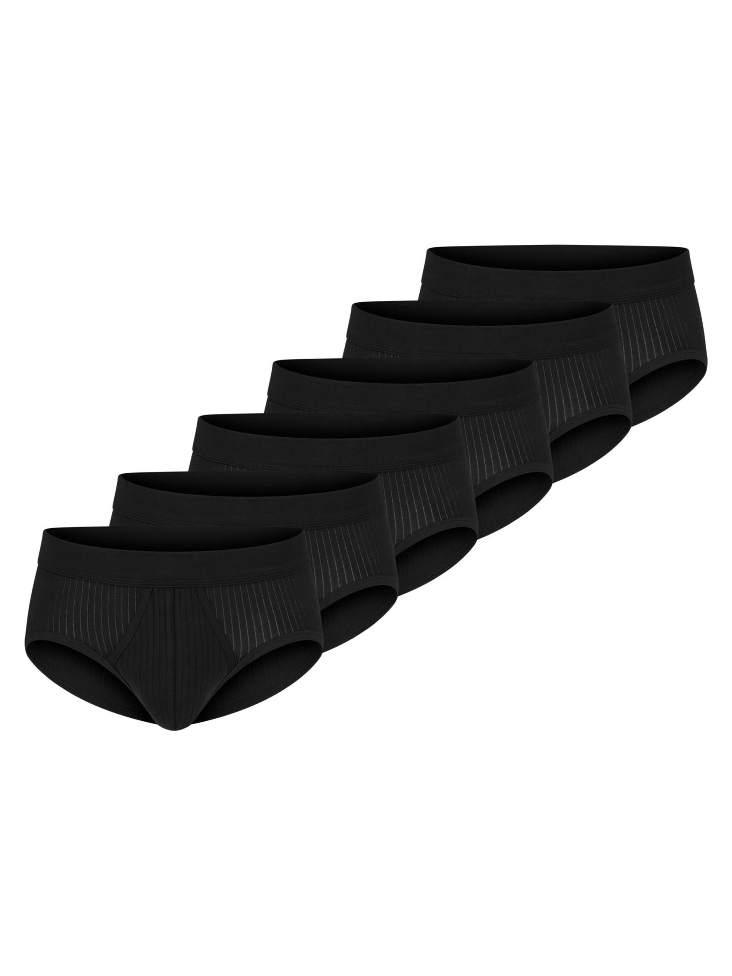 SCHIESSER Slip 'Cotton Essentials Authentic'‌ in Schwarz: Vorderseite