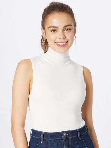 GUESS Knitted Top 'ZELINDA' in White: front