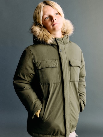 Veste d’hiver 'Fernando' MANGO KIDS en vert : devant