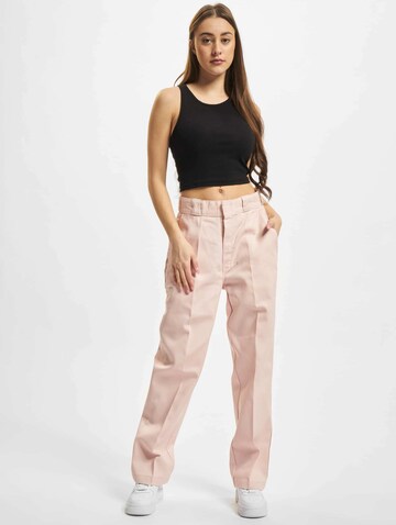 DICKIES Regular Bandplooibroek in Roze