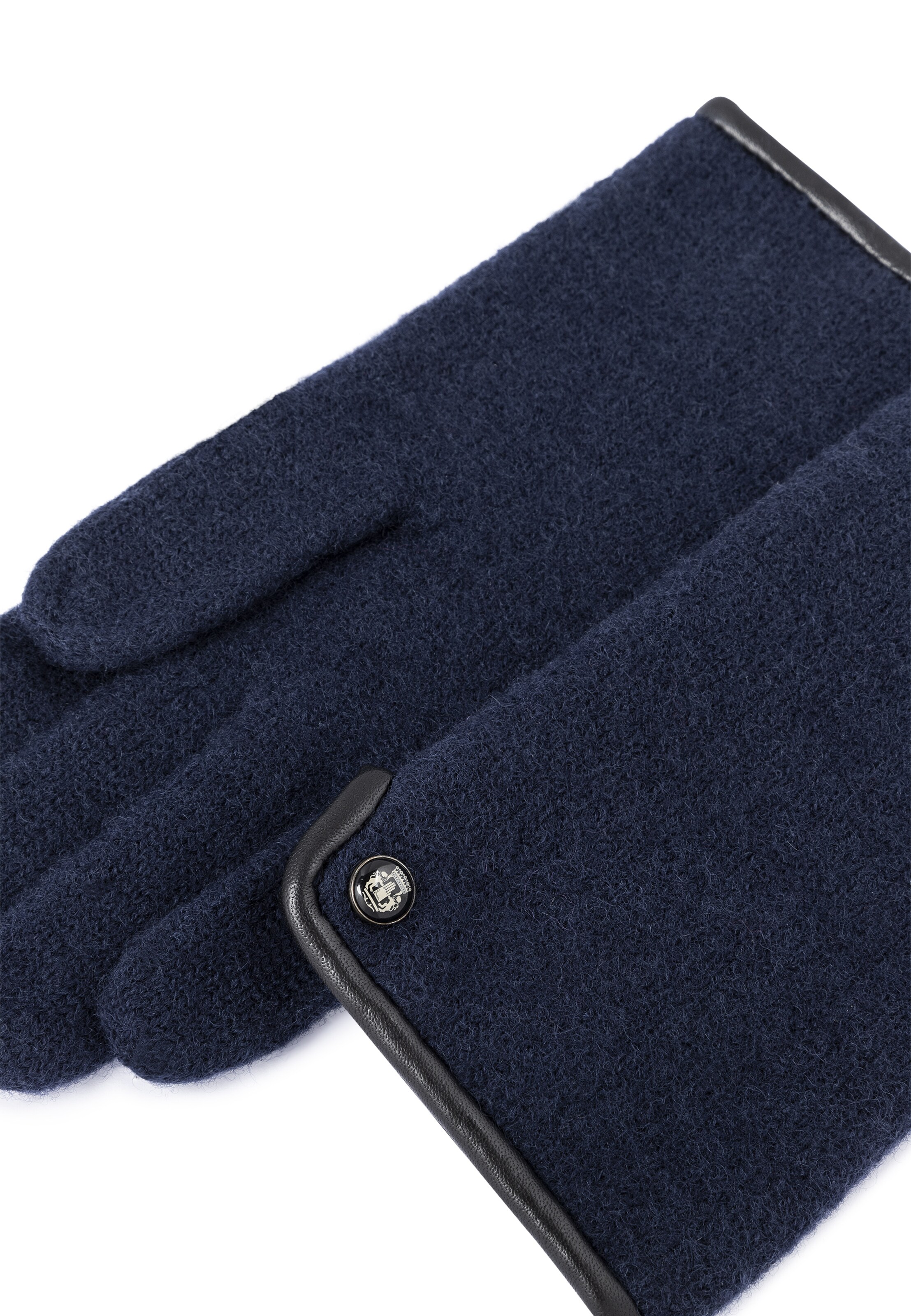 Roeckl Full finger gloves 'FELTED WOOL' in Blue