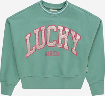 GARCIA Sweatshirt in Groen: voorkant