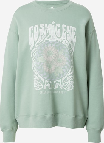 HOLLISTER Sweatshirt in Green: front