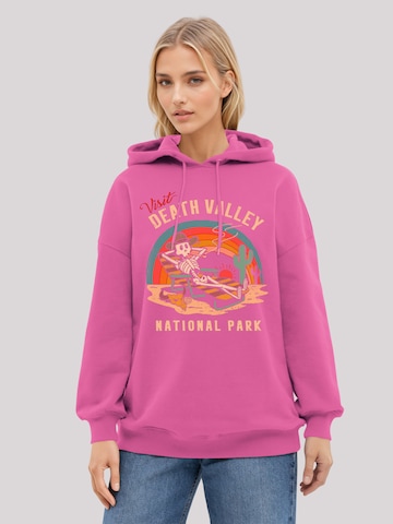 F4NT4STIC Sweatshirt 'US National Parks Visit Death Valley' in Roze: voorkant