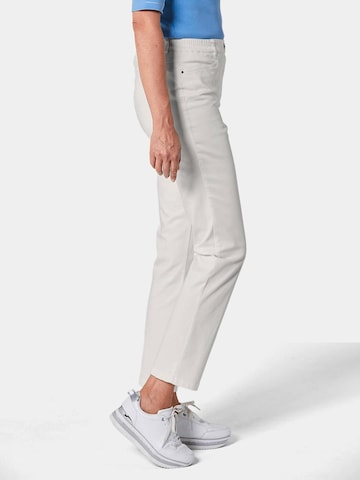 Regular Pantalon 'Martha' Goldner en blanc