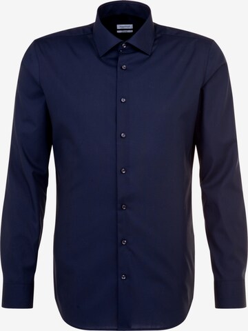 Coupe regular Chemise business SEIDENSTICKER en bleu : devant