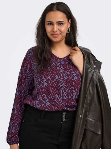 ONLY Carmakoma Blouse 'CARVica' in Rood: voorkant