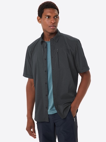 VAUDE Regular fit Athletic button up shirt 'Seiland IV' in Black