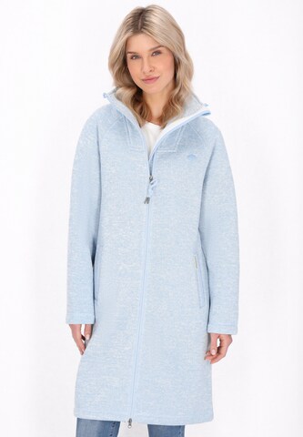 Veste en polaire Schmuddelwedda en bleu : devant