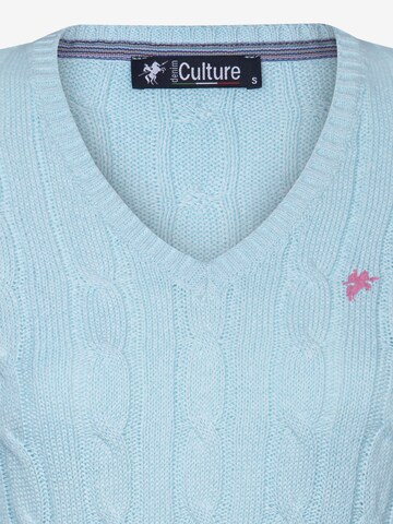 DENIM CULTURE Trui 'PERLA' in Blauw