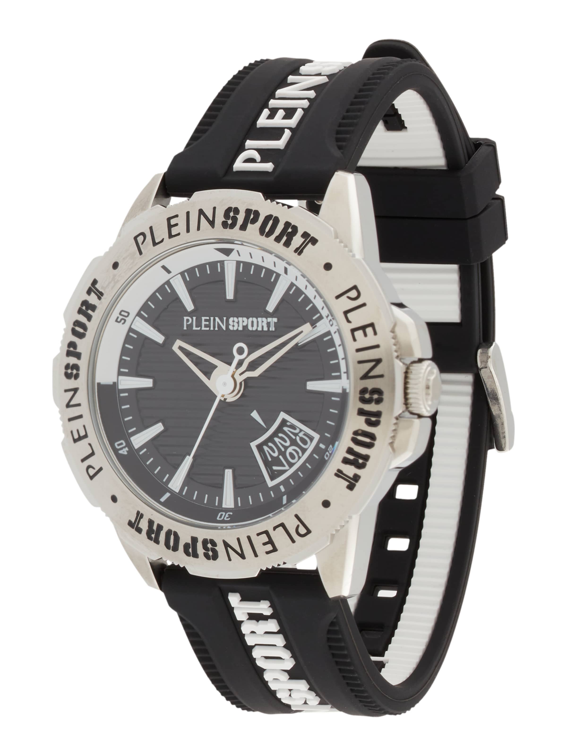 Plein Sport Analogt ur i sølv: forside