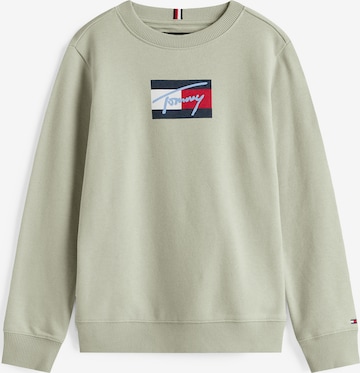 Sweat TOMMY HILFIGER en vert : devant