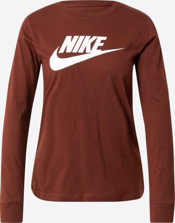 Nike Sportswear Μπλουζάκι σε καφέ: μπροστά