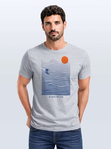 Neverless Shirt 'with the flow' in Grey