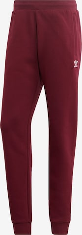 Pantalon 'Trefoil Essentials' ADIDAS ORIGINALS en rouge : devant