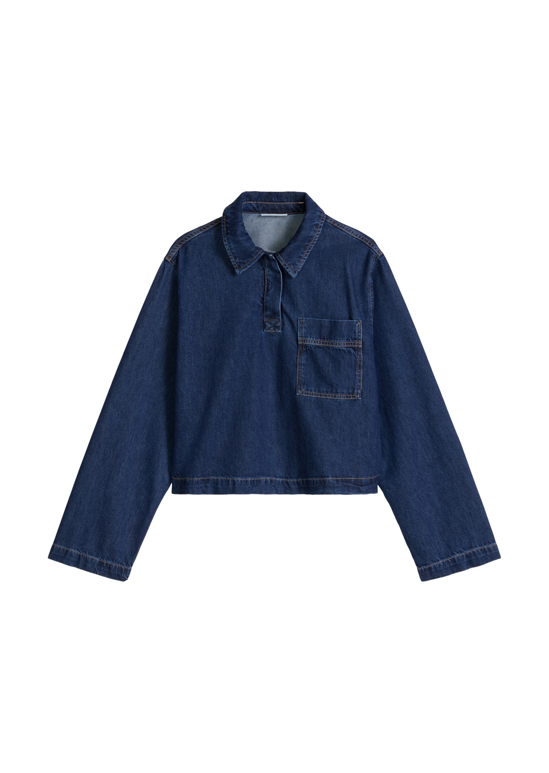Marc O'Polo DENIM Blouse in Blue: front