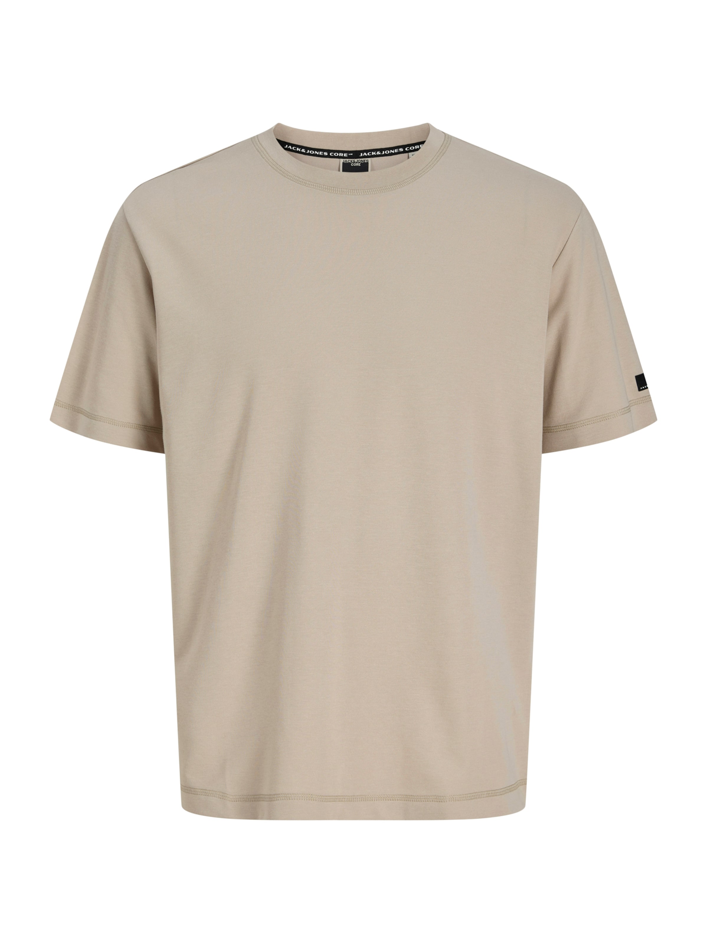 JACK & JONES T-shirt 'JCOFUSION' i beige: framsida