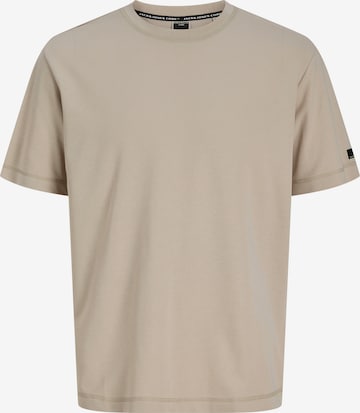 JACK & JONES T-shirt 'JCOFUSION' i beige: framsida