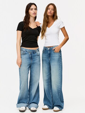 Pull&Bear Tričko - Čierna: predná strana