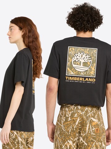 TIMBERLAND Tričko 'Stack Camo Tee' – černá