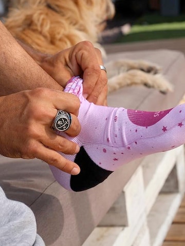Surf Monkey - Calcetines deportivos en rosa
