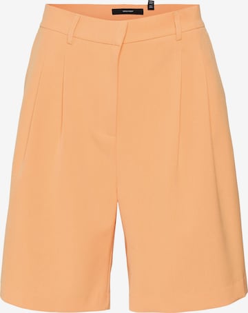 VERO MODA - Loosefit Calças com pregas 'TROIAN' em laranja: frente