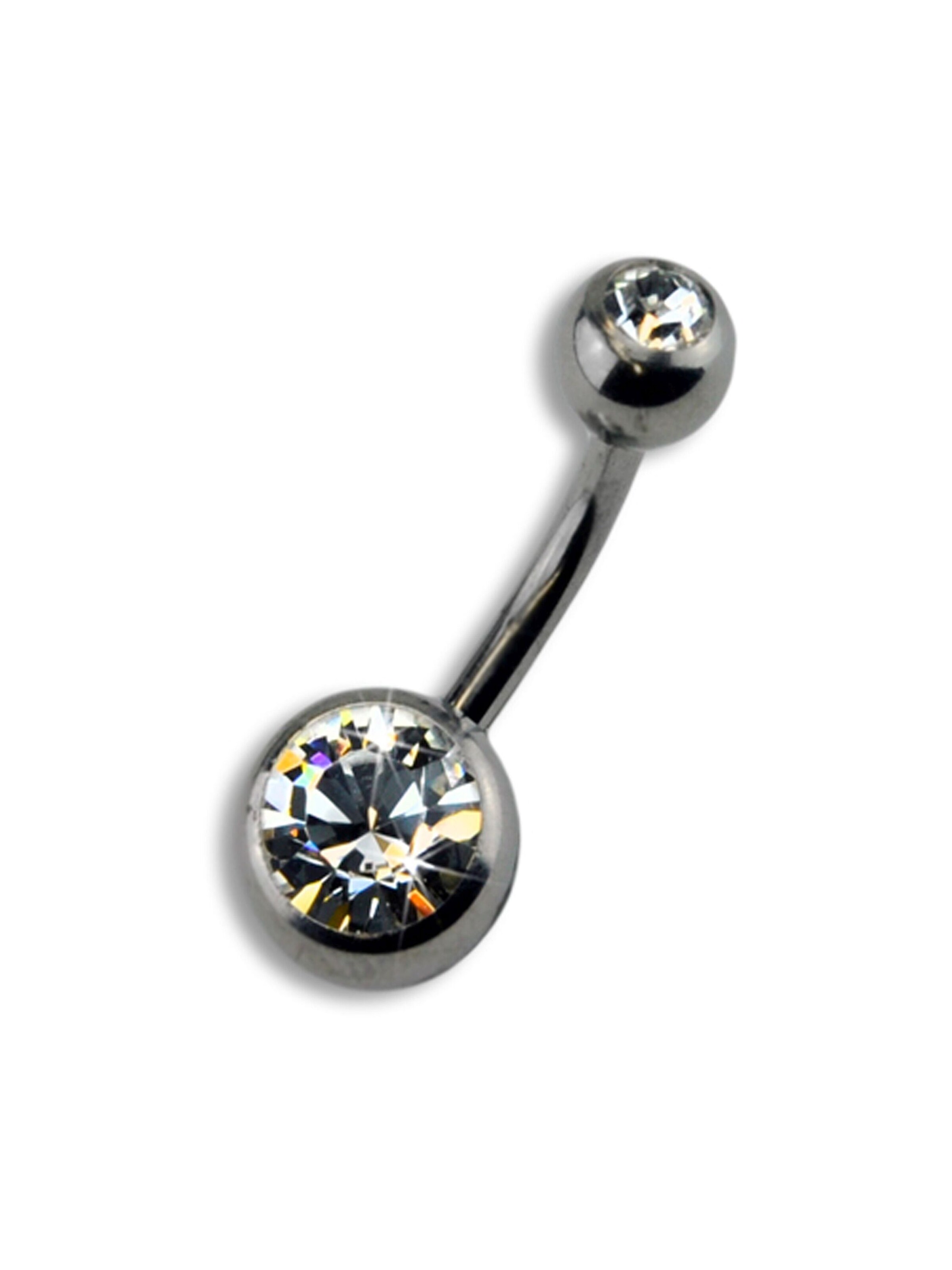 Bijou piercing Zeeme en gris : devant