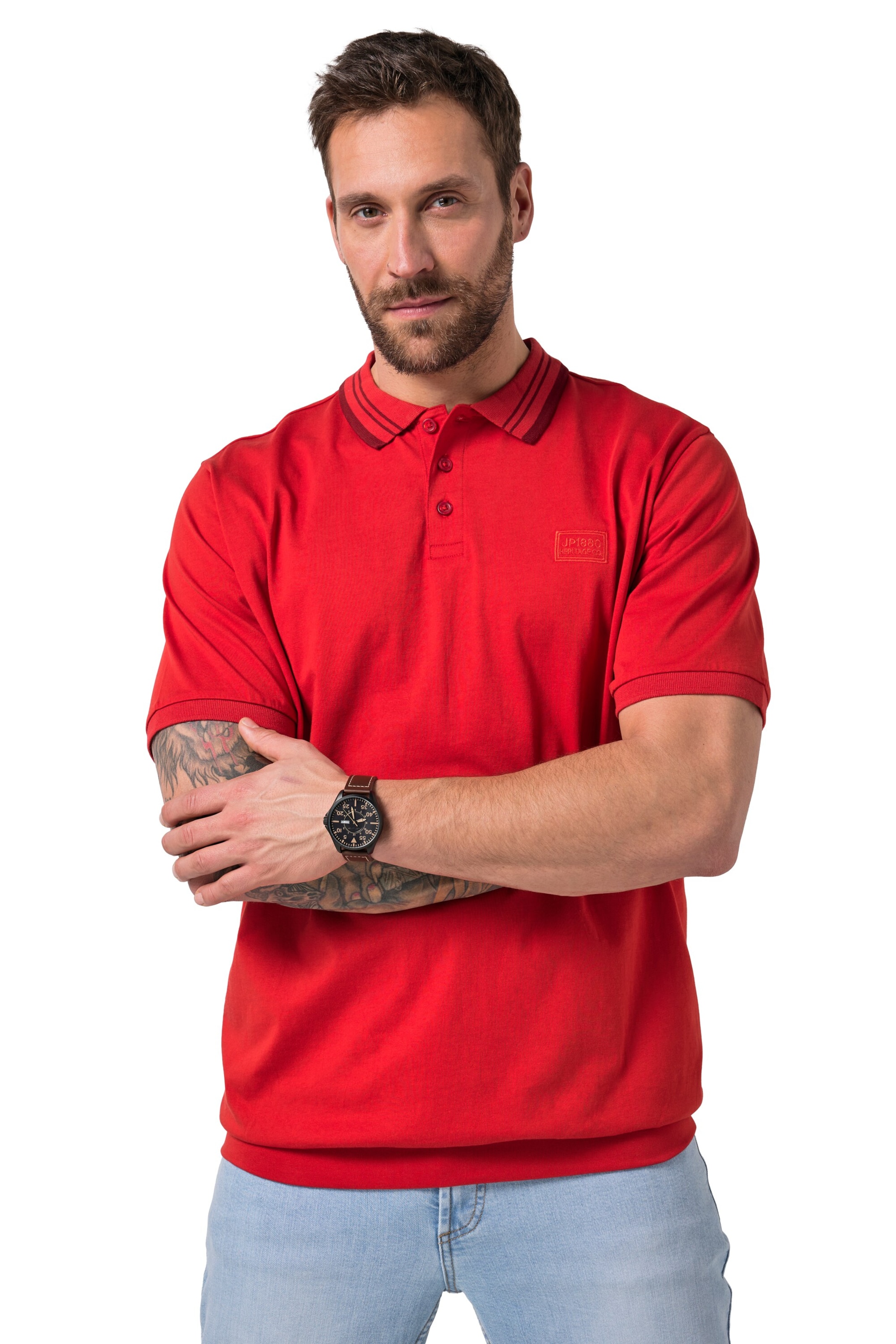 JP1880 Shirt in Red: front
