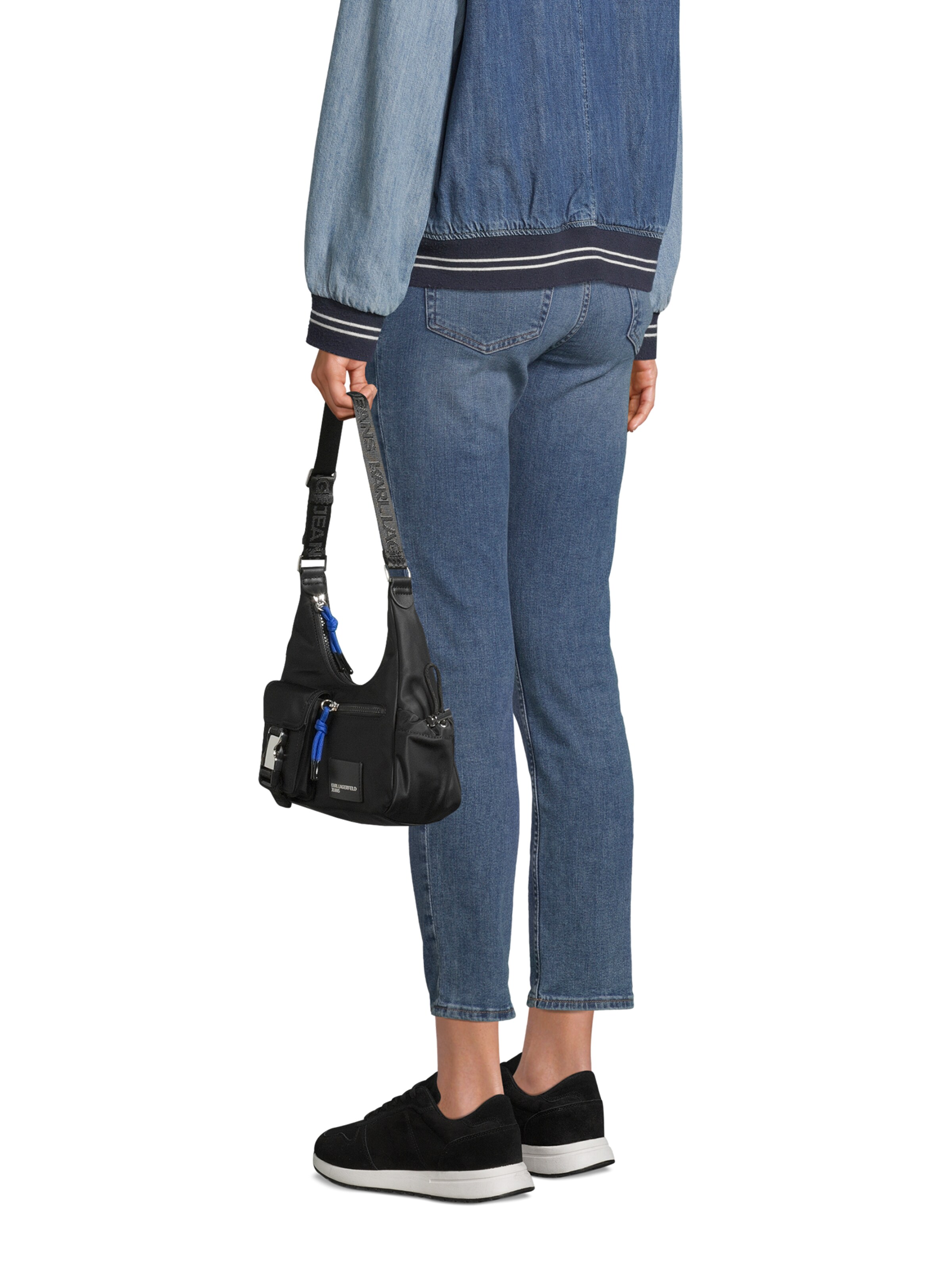 Geantă de umăr 'Street' de la KARL LAGERFELD JEANS pe negru