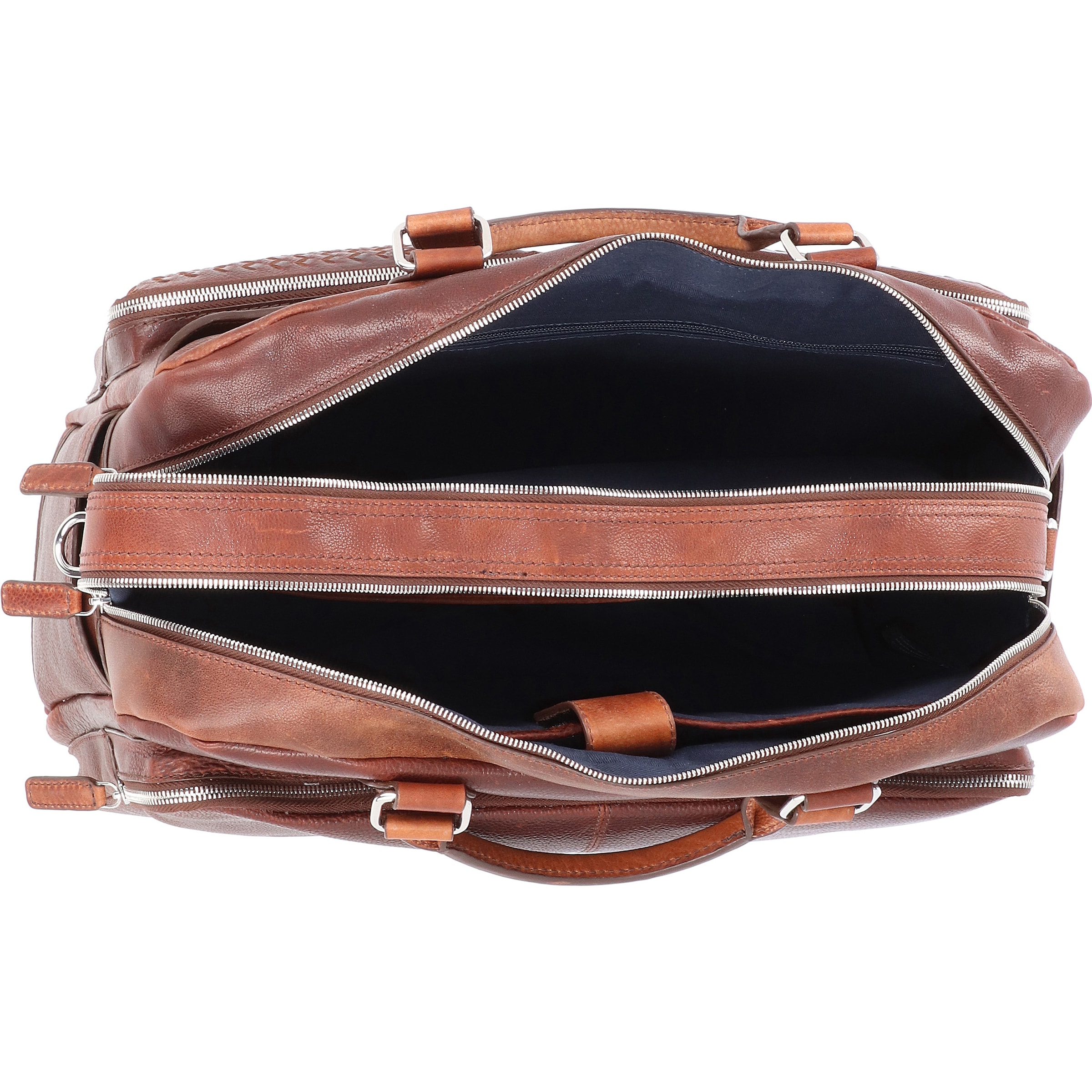 Borsa portadocumenti 'Woven' di bugatti in marrone