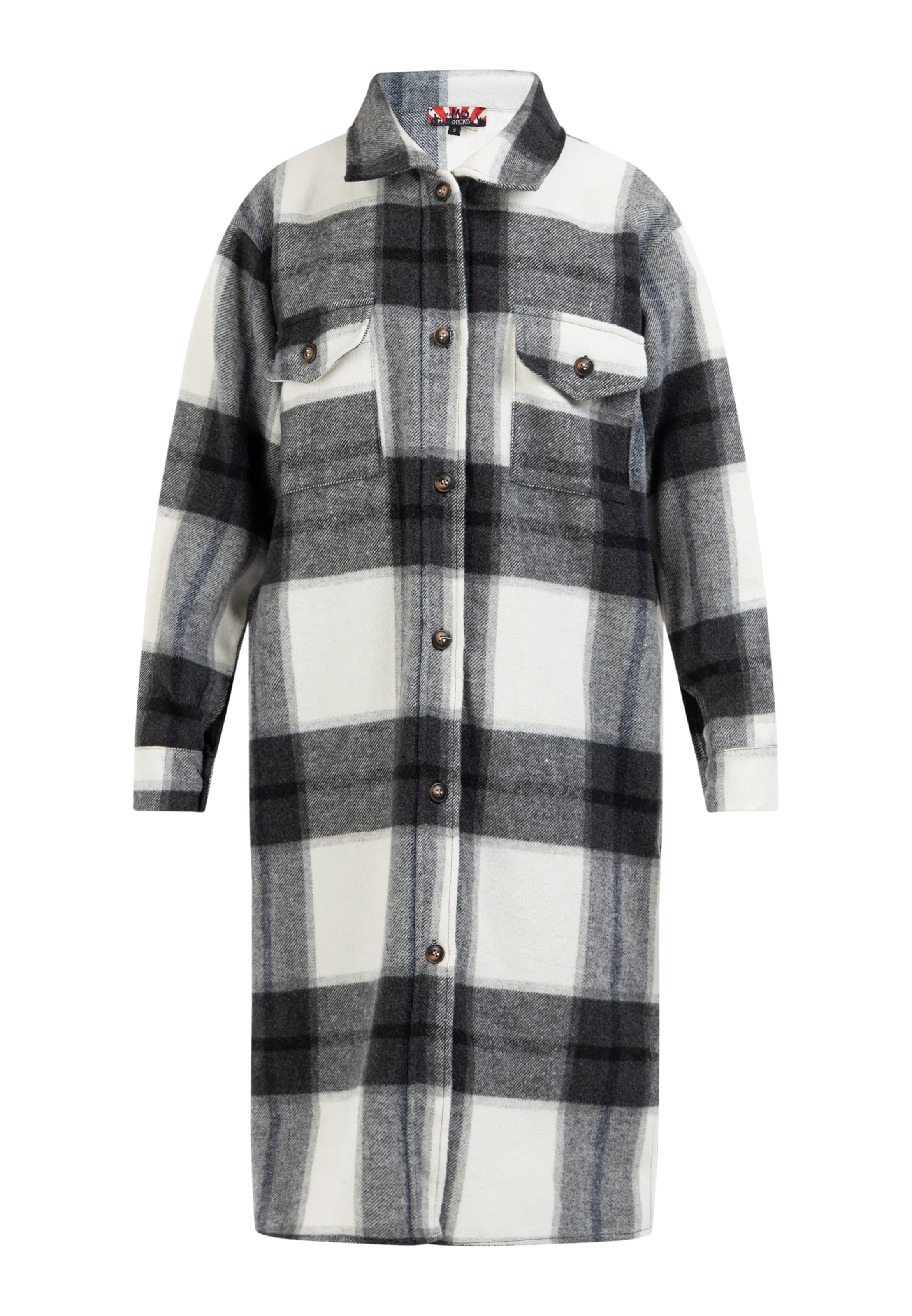 Manteau mi-saison myMo ROCKS en noir : devant