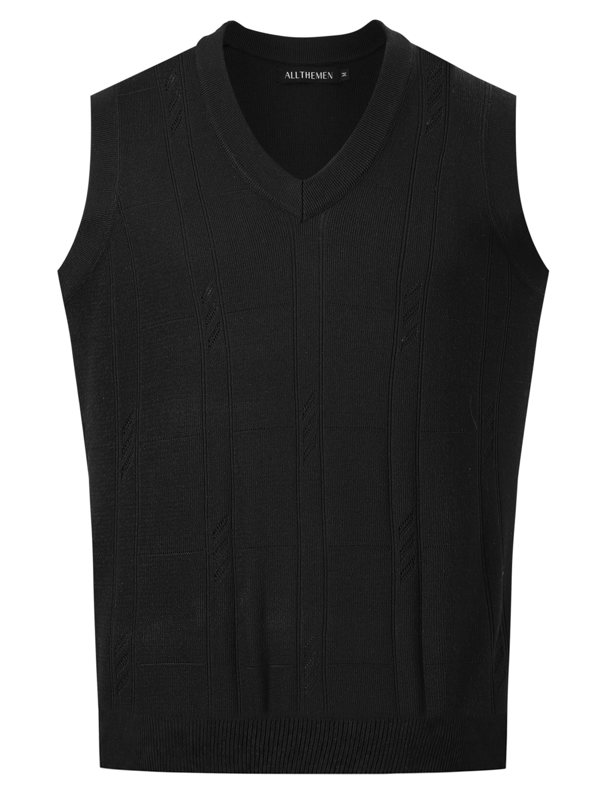 ALLTHEMEN Pullover 'Gitterlicht'‌‌ in Schwarz
