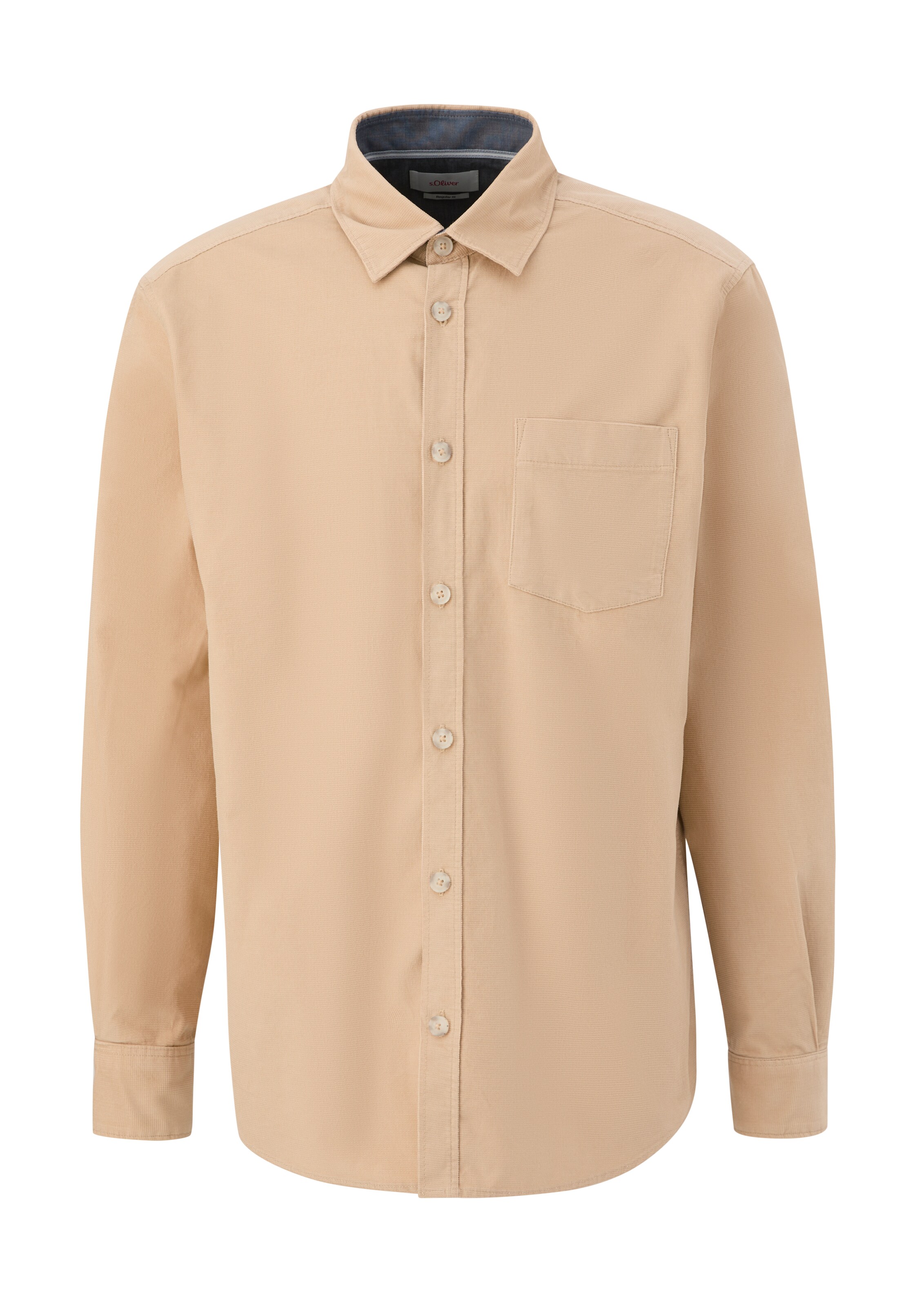 s.Oliver Hemd in Beige: Vorderseite