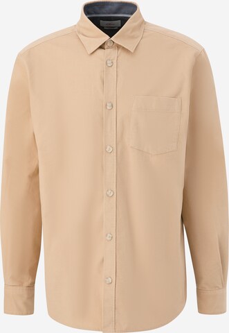 Coupe regular Chemise s.Oliver en beige : devant