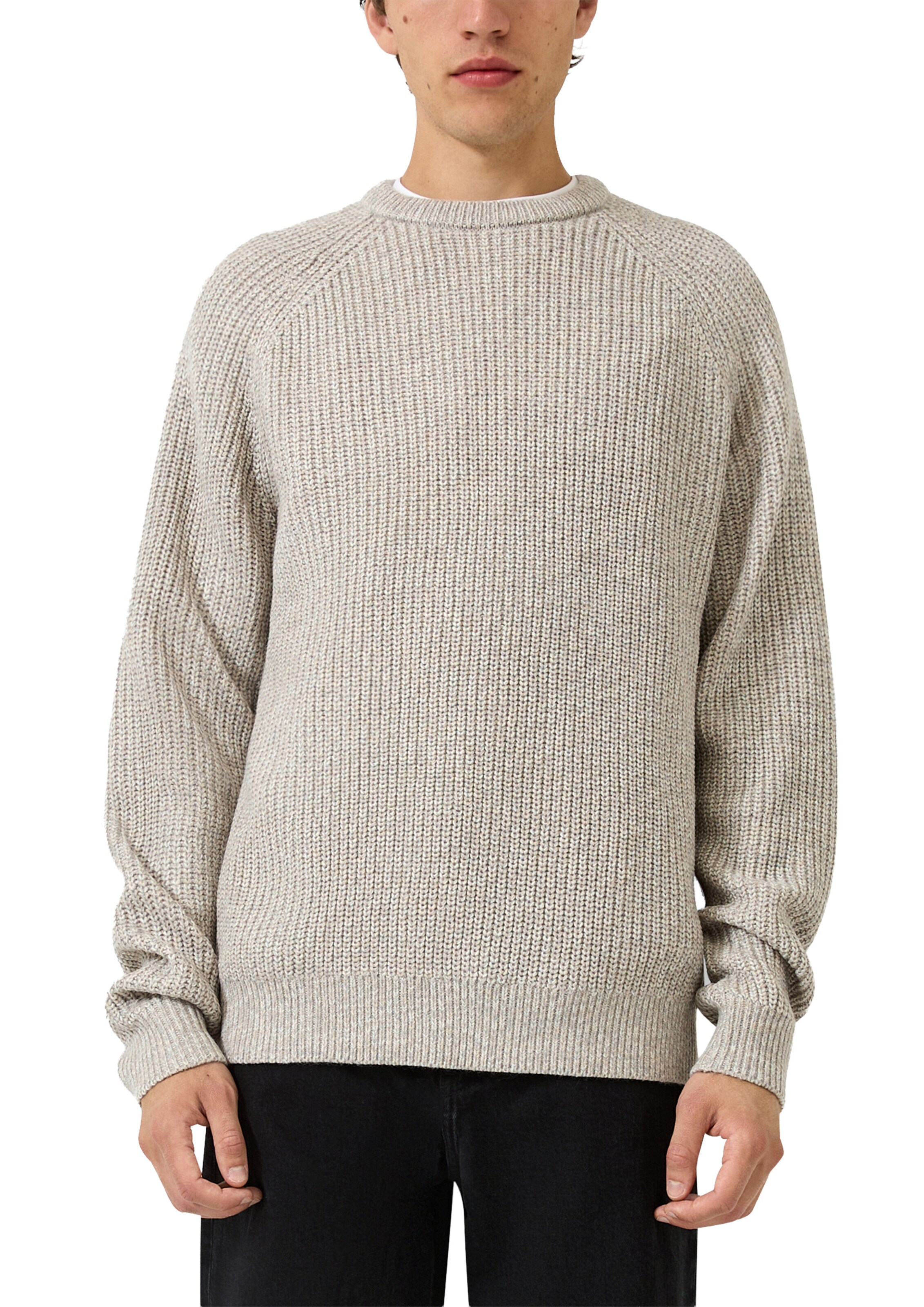 Pull-over QS en beige : devant